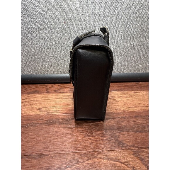 Vintage Belding Califorina Black Leather Saddle Bag Camera Case Style #3 - Picture 5 of 9